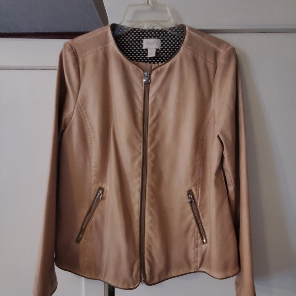 Chicos leather jacket